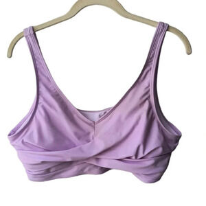 Women's Plus Size Lavender Bikini Top, XXL